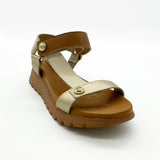 Modare 7198-101 Chunky Sole Sandal in Camel/Cream