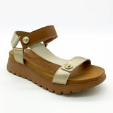 Modare 7198-101 Chunky Sole Sandal in Camel/Cream