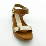 Modare 7198-101 Chunky Sole Sandal in Camel/Cream