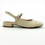 Beira Rio 4318-105 Low Heel Slingback Pump in Cream