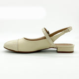 Beira Rio 4318-105 Low Heel Slingback Pump in Cream