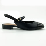 Beira Rio 4318-105 Low Heel Slingback Pump in Black