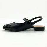 Beira Rio 4318-105 Low Heel Slingback Pump in Black