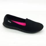 Actvitta 4202-500 Slip on Sneaker in Black Nylon