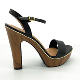 Vizzano 6292-300 High Heel Platform Sandal in Black Napa