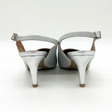 Vizzano 1185-700 Mid Heel Slingback in Silver