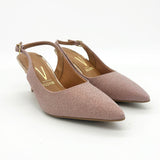 Vizzano 1185-700 Mid Heel Slingback in Rose Gold