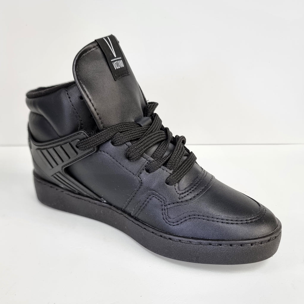 Vizzano 1214-1043 High Top Sneaker in Black Napa – Charley Boutique