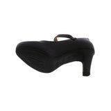 Vizzano 1840-303 Mary-Jane Pump in Black Napa