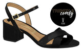 Vizzano 6291-927 Block Heel Sandal in Black Patent